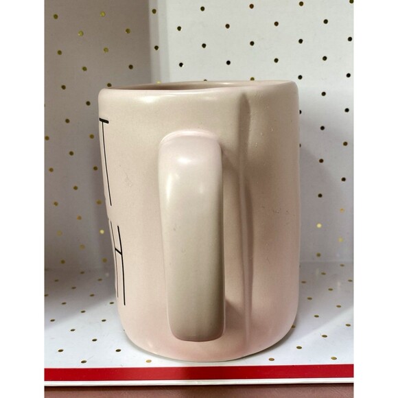 Rae Dunn Artisan Collection PERFECT MATCH Pink Salmon Coffee Mug Cup Decor - Picture 2 of 7